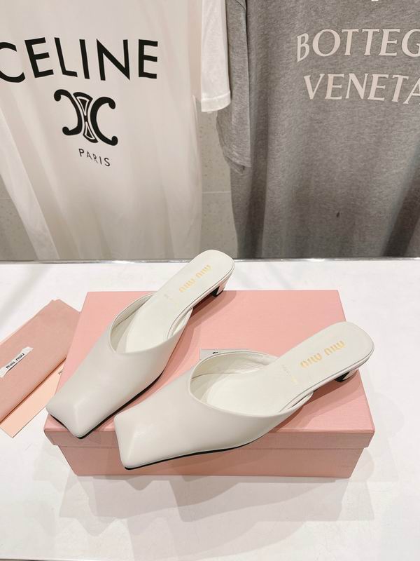 2025 MiuMiu Half Slippers 0816