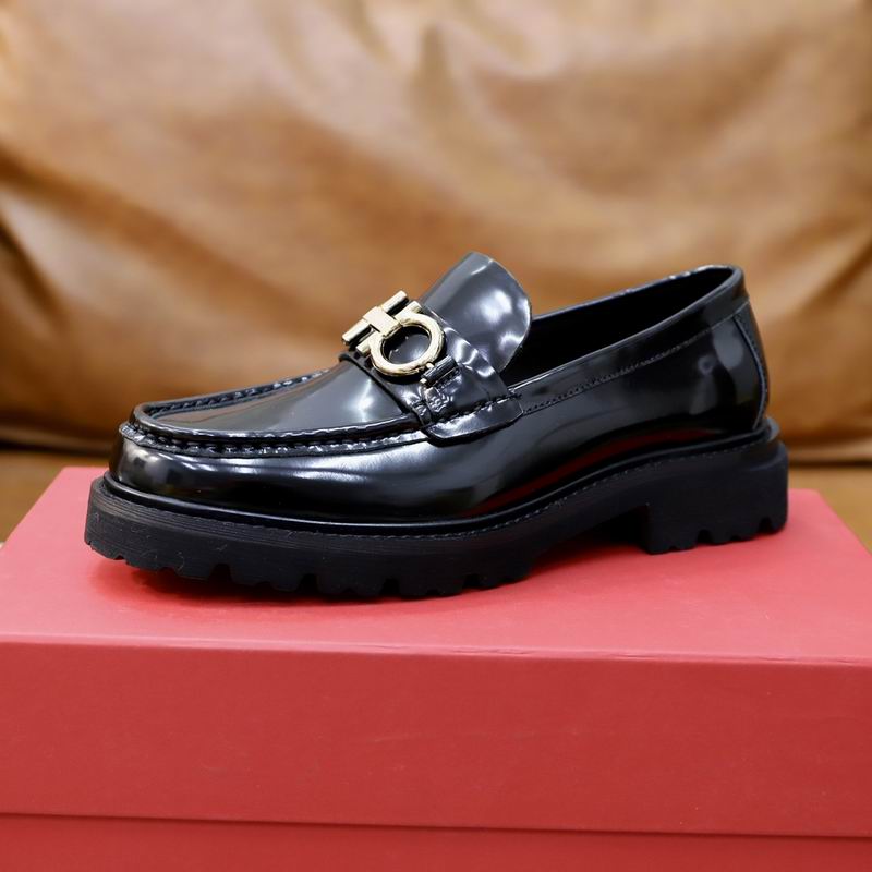 2026 Ferragamo Male Lefu Shoes 0122