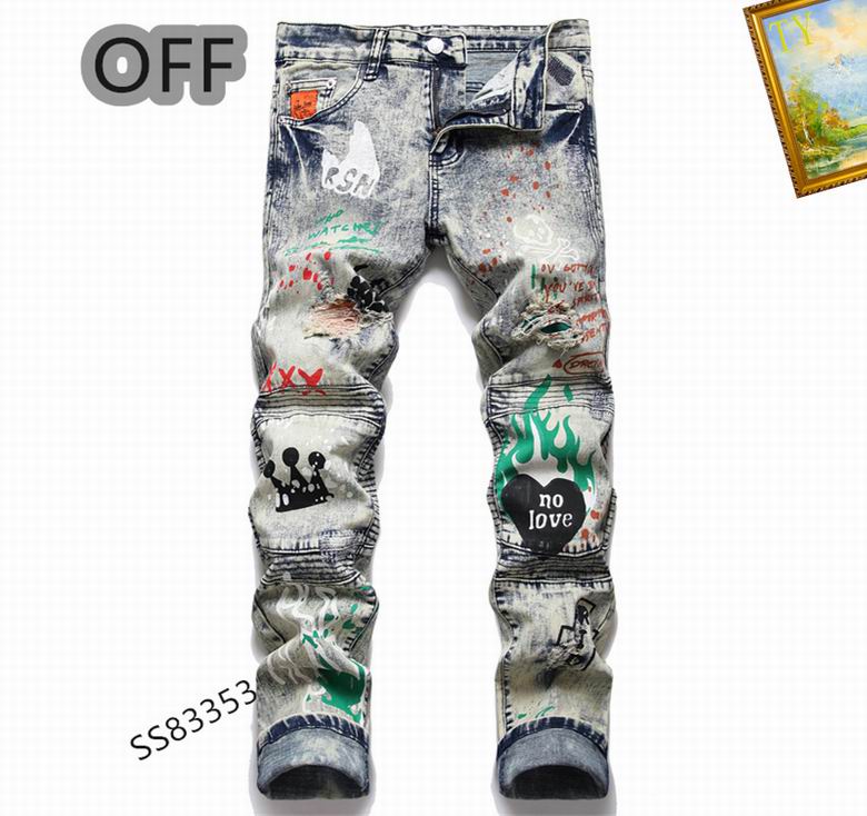 Off White Jean Pants 0817